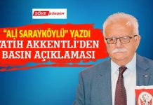 FATİH AKKENTLİ’DEN BASIN AÇIKLAMASI