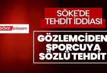 Söke’de gözlemciden sporcuyu tehdit iddiası